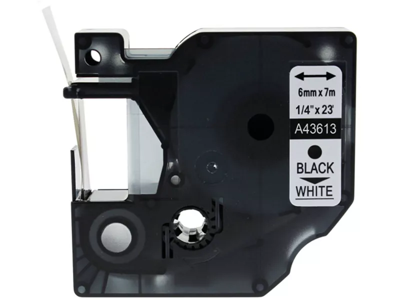 Nastro Compatibile Dymo S0720780 - 43613 - 6 mm x 7 m (Nero su Bianco) Nastro Compatibile Dymo S0720780 - 43613 - 6 mm x 7 m (Nero su Bianco)