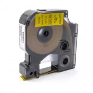 Nastro Compatibile Dymo S0720580 - 45018 - 12 mm x 7 m (Nero su Giallo)