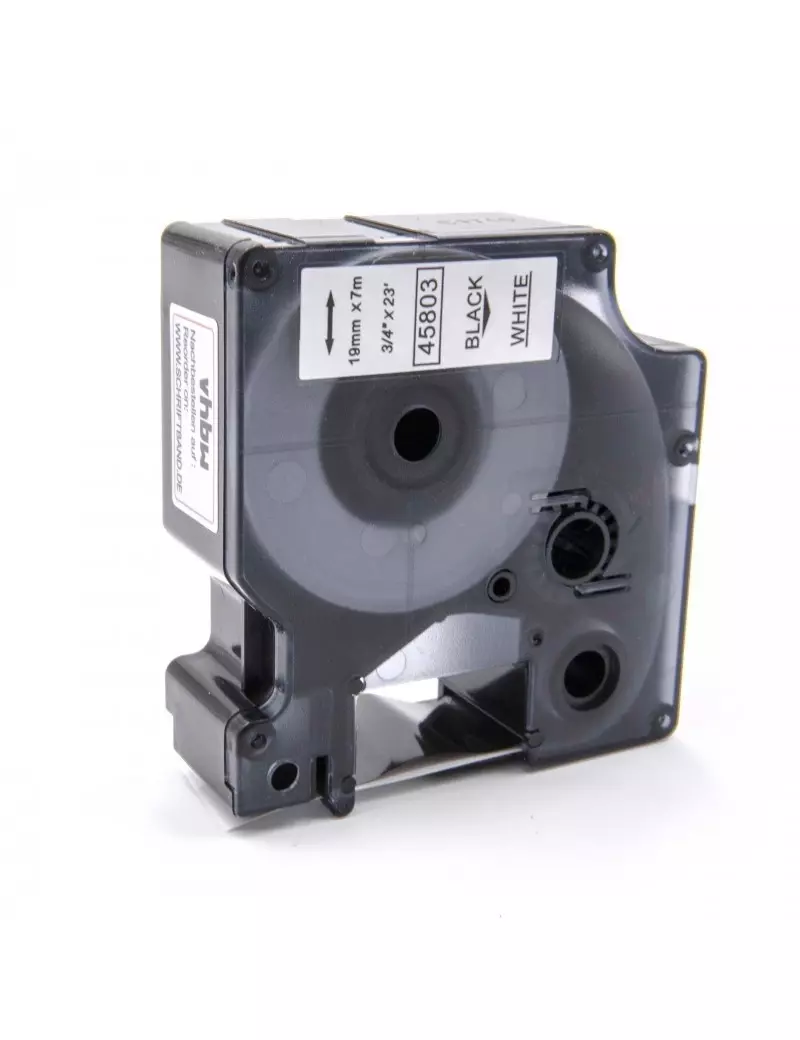Nastro Compatibile Dymo S0720830 - 45803 - 19 mm x 7 m (Nero su Bianco) Nastro Compatibile Dymo S0720830 - 45803 - 19 mm x 7 m (Nero su Bianco)