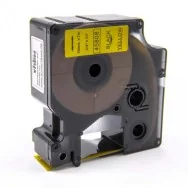 Nastro Compatibile Dymo S0720880 - 45808 - 19 mm x 7 m (Nero su Giallo)