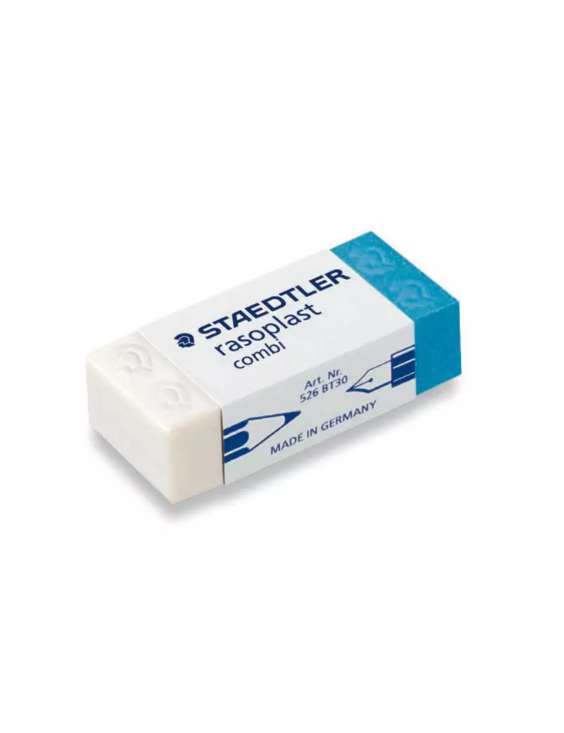 Gomma Rasoplast 526 BT30 Staedtler - 526BT30 (Bianco e Blu Conf. 30) Gomma Rasoplast 526 BT30 Staedtler - 526BT30 (Bianco e Blu Conf. 30)
