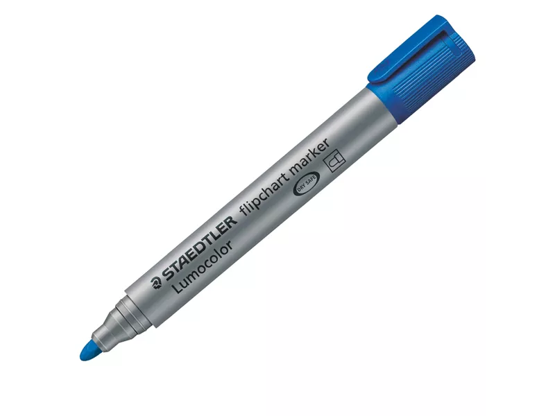 Marcatore a Secco Lumocolor Flipchart 356 - Punta Tonda - 2 mm - 3563 (Blu) Marcatore a Secco Lumocolor Flipchart 356 - Punta Tonda - 2 mm - 3563 (Blu)