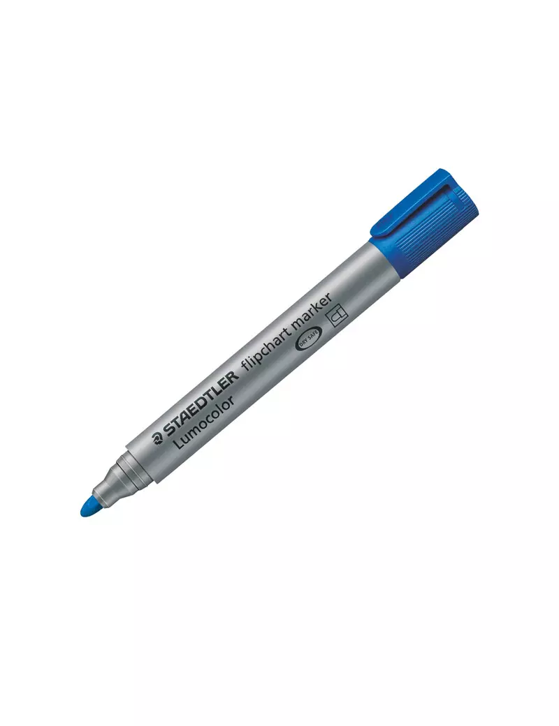 Marcatore a Secco Lumocolor Flipchart 356 - Punta Tonda - 2 mm - 3563 (Blu) Marcatore a Secco Lumocolor Flipchart 356 - Punta Tonda - 2 mm - 3563 (Blu)