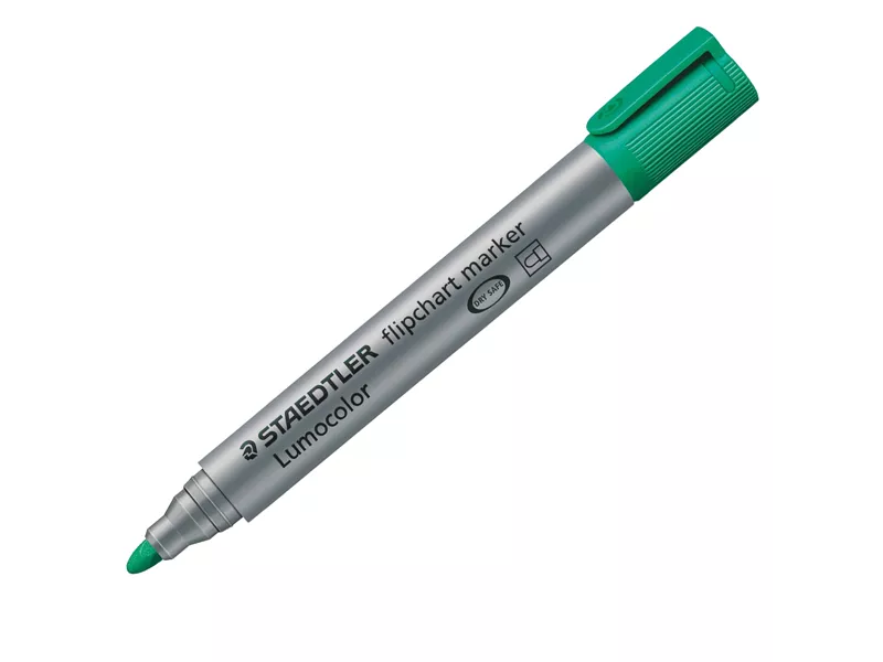 Marcatore a Secco Lumocolor Flipchart 356 - Punta Tonda - 2 mm - 3565 (Verde)