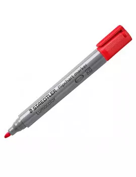 Marcatore a Secco Lumocolor Flipchart 356 - Punta Tonda - 2 mm - 3562 (Rosso)