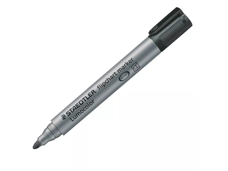 Marcatore a Secco Lumocolor Flipchart 356 - Punta Tonda - 2 mm - 3569 (Nero) Marcatore a Secco Lumocolor Flipchart 356 - Punta Tonda - 2 mm - 3569 (Nero)