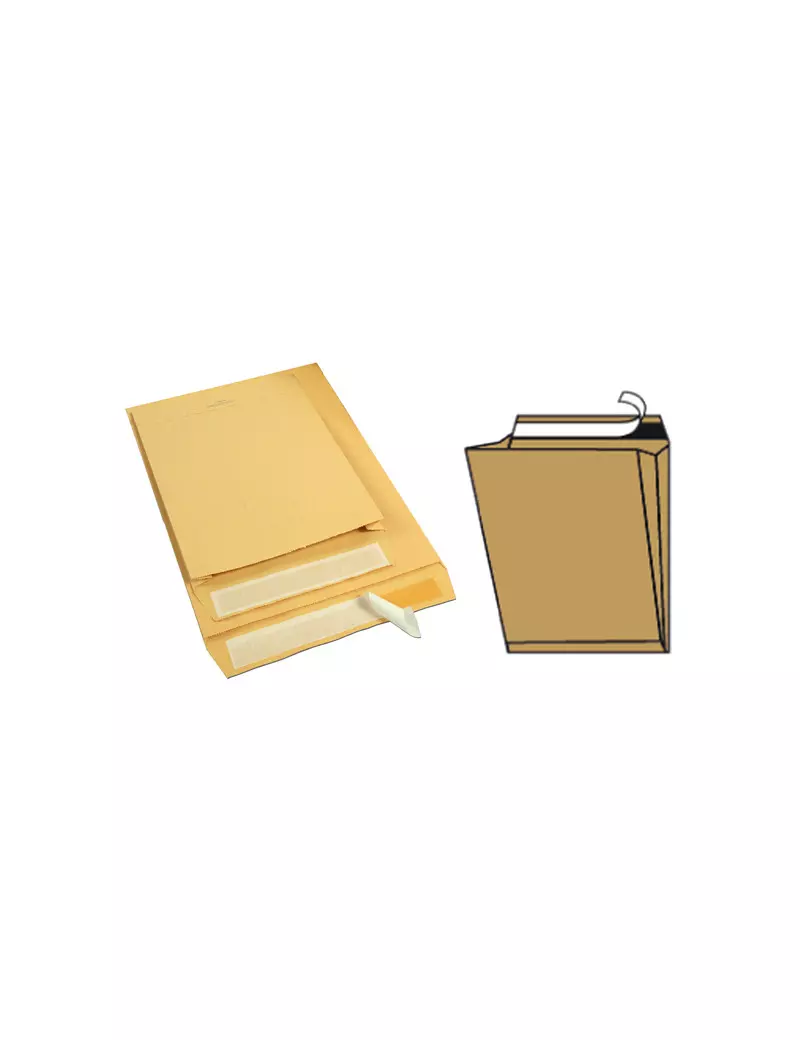 Busta a Sacco Blasetti - a Soffietto con Strip - 30x40 cm - 80 g - 586 (Avana Conf. 10) Busta a Sacco Blasetti - a Soffietto con Strip - 30x40 cm - 80 g - 586 (Avana Conf. 10)