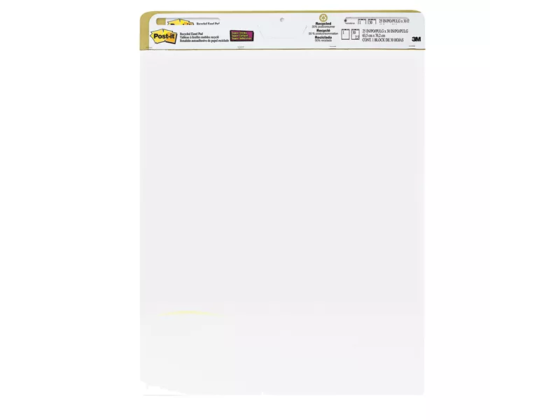 Blocco da Parete Post-it Meeting Chart 559RP 3M - 63,5x77,5 cm - 30 Fogli - 1319 (Bianco Conf. 2)