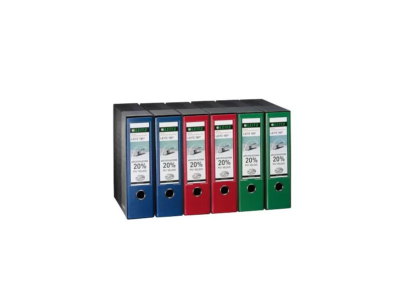Registratore 180° con Custodia Leitz - Protocollo - Dorso 8 - 23x33 cm - 390765160 (Rosso) Registratore 180° con Custodia Leitz - Protocollo - Dorso 8 - 23x33 cm - 390765160 (Rosso)