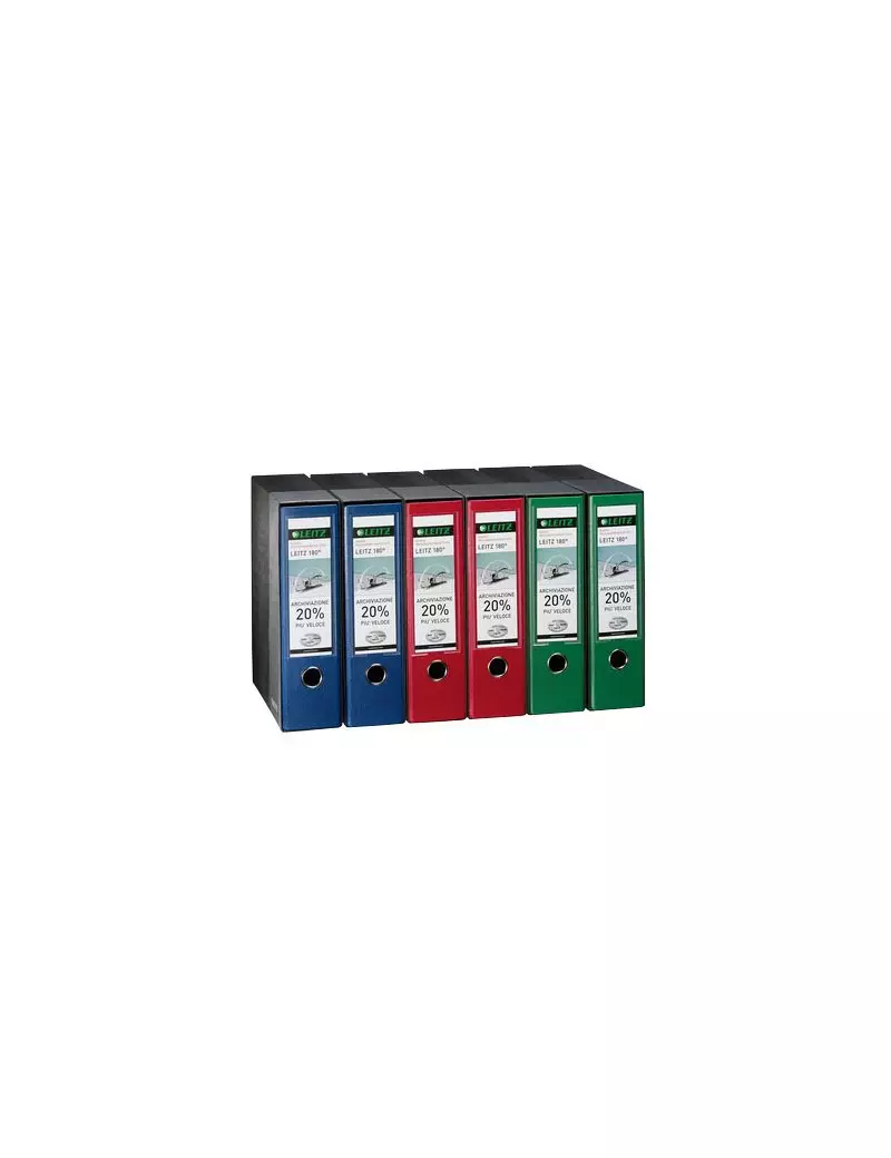 Registratore 180° con Custodia Leitz - Protocollo - Dorso 8 - 23x33 cm - 390765160 (Rosso) Registratore 180° con Custodia Leitz - Protocollo - Dorso 8 - 23x33 cm - 390765160 (Rosso)