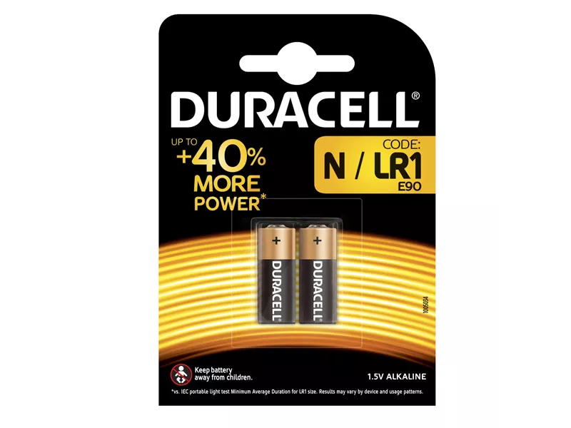 Pile Specialistiche Duracell - MN9100 N - 1,5 V - DURAMN9100/2 (Conf. 2)