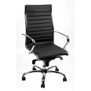 Poltrona Direzionale Pollux New Unisit - Pelle - PNP/PN (Nero)