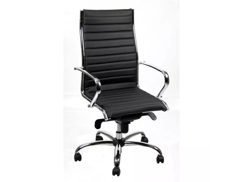 Poltrona Direzionale Pollux New Unisit - Pelle - PNP/PN (Nero)