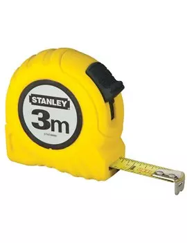 Flessometro in Metallo Stanley - 3 m - M30487 (Giallo)