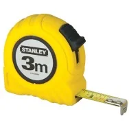 Flessometro in Metallo Stanley - 3 m - M30487 (Giallo)