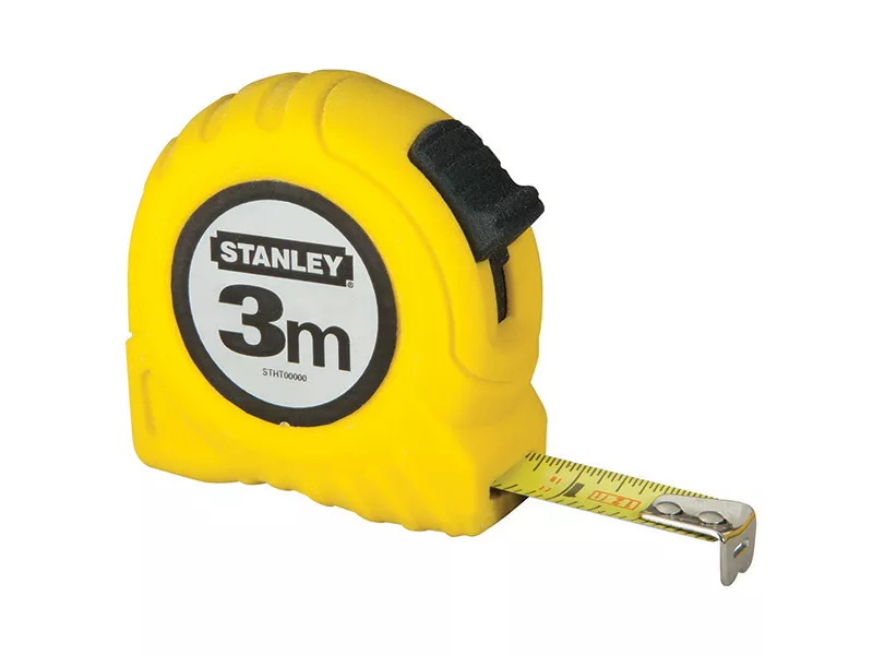 Flessometro in Metallo Stanley - 3 m - M30487 (Giallo)