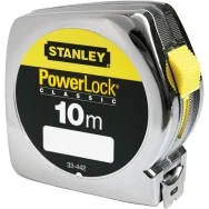 Flessometro in Metallo Powerlock Classic Stanley - 10 m - M33442 (Argento)