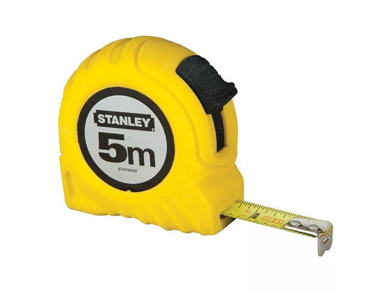 Flessometro in Metallo Stanley - 5 m - M30497 (Giallo) Flessometro in Metallo Stanley - 5 m - M30497 (Giallo)
