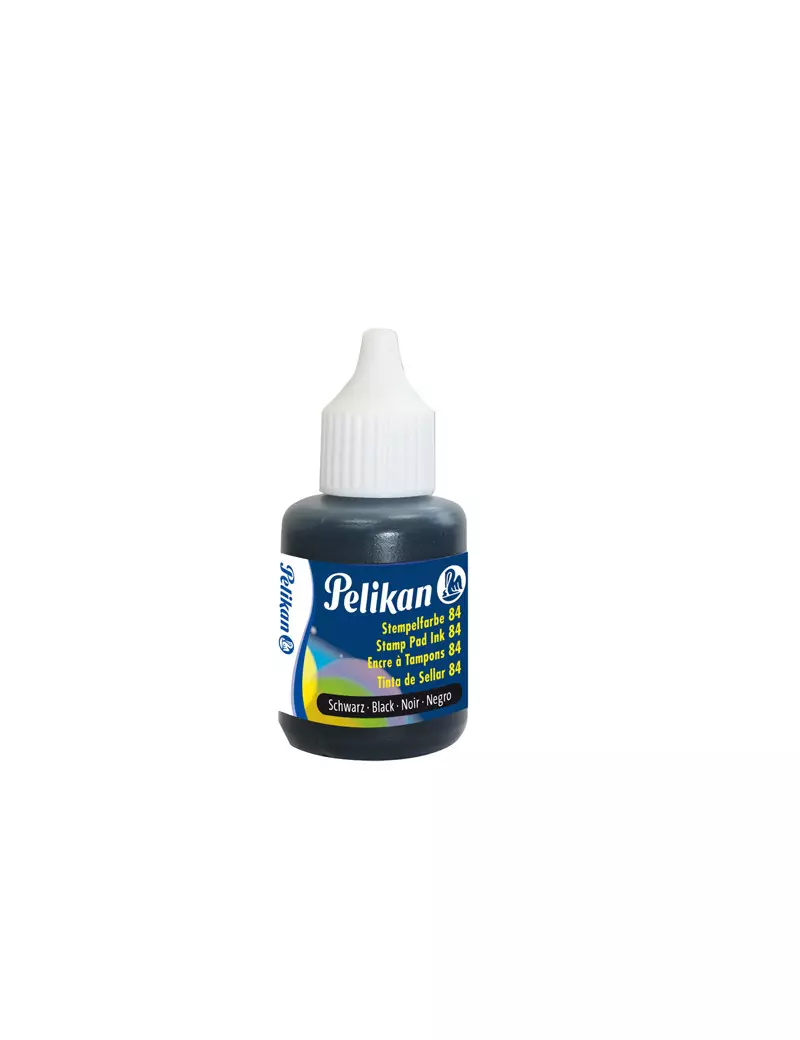 Inchiostro per Timbri Resistente all'Acqua 84 Pelikan - 30 ml - 351460 (Nero) Inchiostro per Timbri Resistente all'Acqua 84 Pelikan - 30 ml - 351460 (Nero)