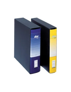 Registratore Dox 1 Rexel - con Custodia - Commerciale - Dorso 8 - 23x29,7 cm - D26106 (Giallo)