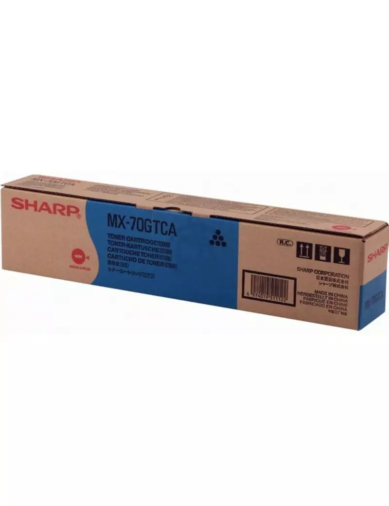 Toner Originale Sharp MX-70GTCA (Ciano 32000 pagine) Toner Originale Sharp MX-70GTCA (Ciano 32000 pagine)
