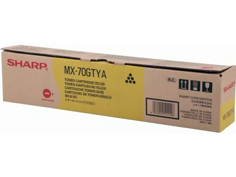 Toner Originale Sharp MX-70GTYA (Giallo 32000 pagine)