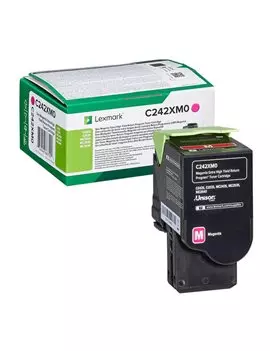 Toner Originale Lexmark C242XM0 (Magenta 3500 pagine)