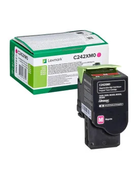 Toner Originale Lexmark C242XM0 (Magenta 3500 pagine)