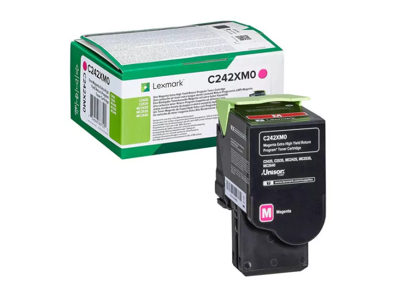 Toner Originale Lexmark C242XM0 (Magenta 3500 pagine)