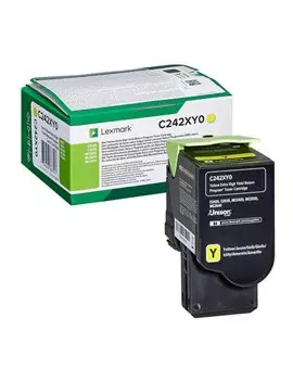 Toner Originale Lexmark C242XY0 (Giallo 3500 pagine)