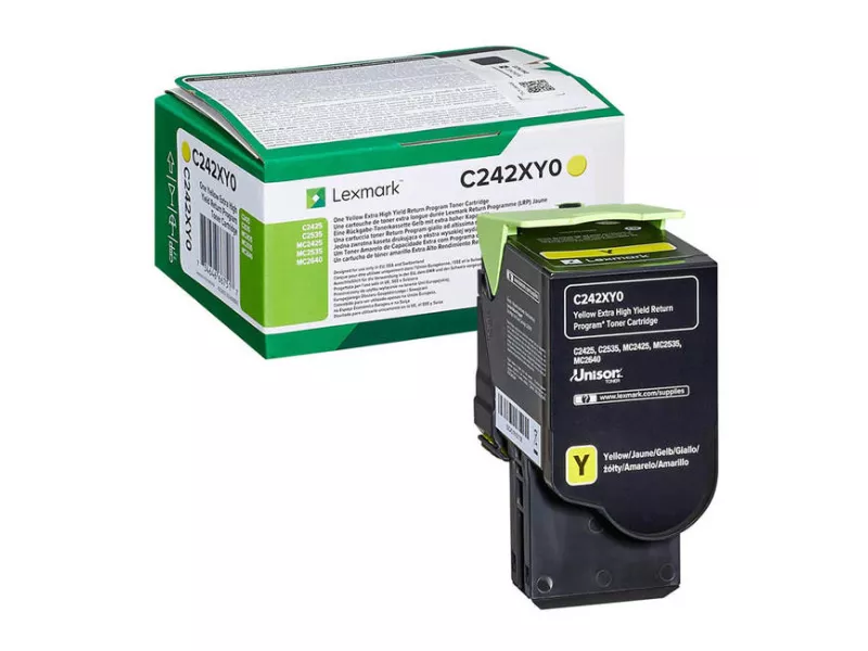 Toner Originale Lexmark C242XY0 (Giallo 3500 pagine)