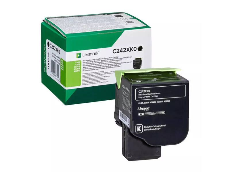 Toner Originale Lexmark C242XK0 (Nero 6000 pagine)