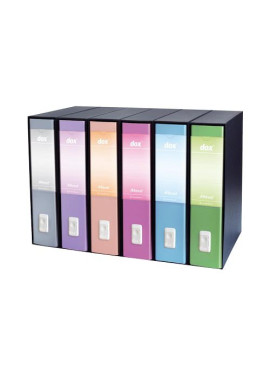 Registratore Dox 2 San Francisco Rexel - Protocollo - Dorso 8 - 23x34 cm - D15216 (Azzurro)