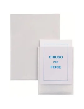 Porta Etichette Adesive Ies TI Sei Rota - A5 - Con Etichetta - 150x210 mm - 321116 (Trasparente Conf. 5)