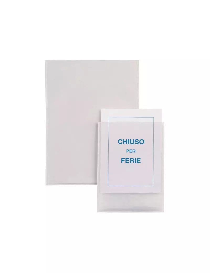 Porta Etichette Adesive Ies TI Sei Rota - A5 - Con Etichetta - 150x210 mm - 321116 (Trasparente Conf. 5) Porta Etichette Adesive Ies TI Sei Rota - A5 - Con Etichetta - 150x210 mm - 321116 (Trasparente Conf. 5)