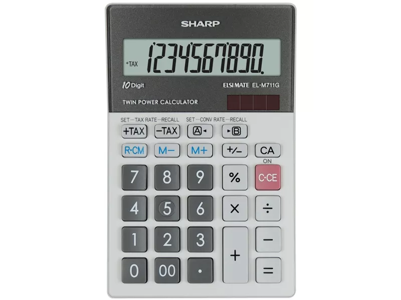 Calcolatrice da Tavolo Sharp EL-M711G - ELM711G (Grigio)