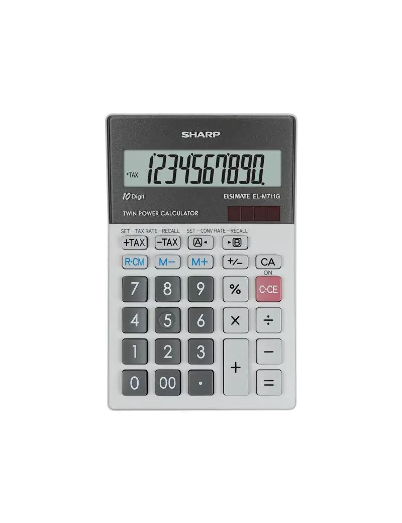 Calcolatrice da Tavolo Sharp EL-M711G - ELM711G (Grigio)