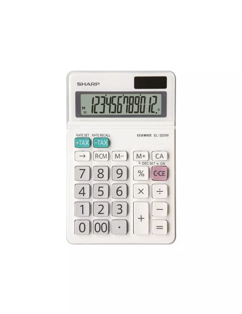 Calcolatrice da Tavolo Sharp EL-320W - EL320W (Bianco)