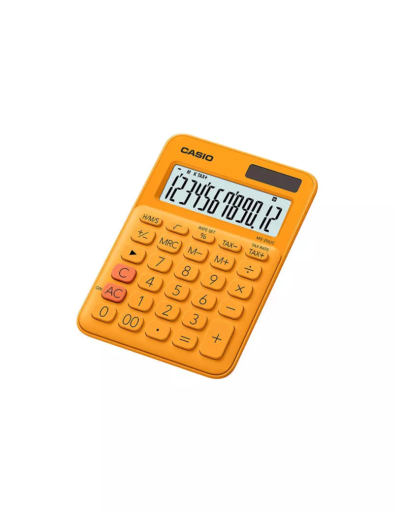 Calcolatrice da Tavolo Casio MS-20UC-RG (Arancione)