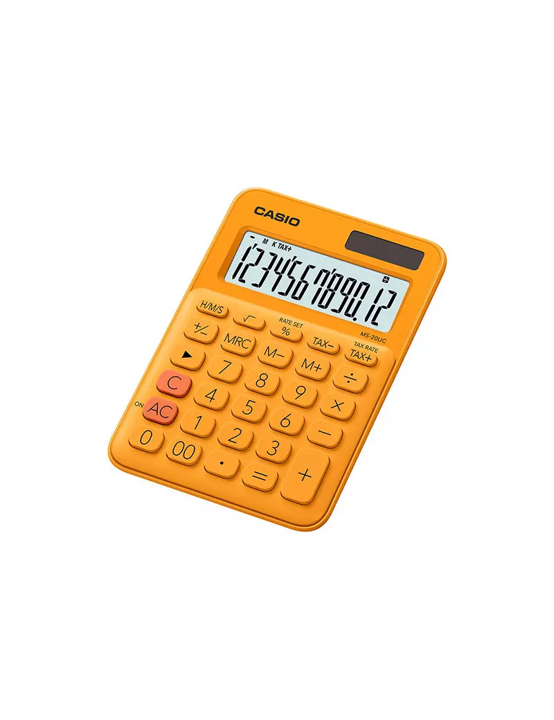Calcolatrice da Tavolo Casio MS-20UC-RG (Arancione) Calcolatrice da Tavolo Casio MS-20UC-RG (Arancione)