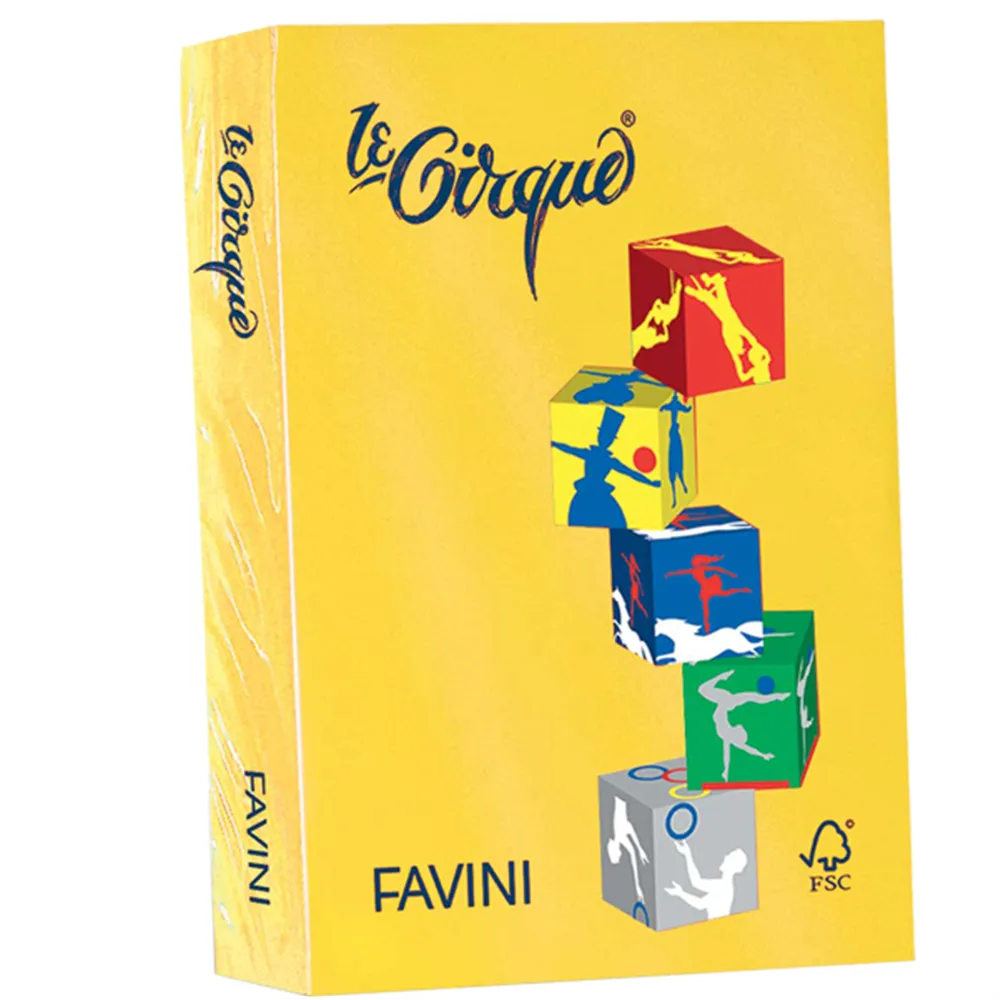 Carta Colorata Le Cirque Favini - A4 - 160 g - A74L304 (Giallo Zolfo Forte Conf. 250)