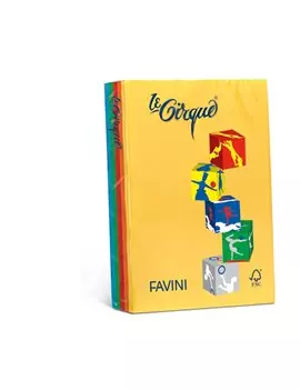 Carta Colorata Le Cirque Favini - A4 - 80 g - A71X404 (Assortiti Forti Conf. 200)