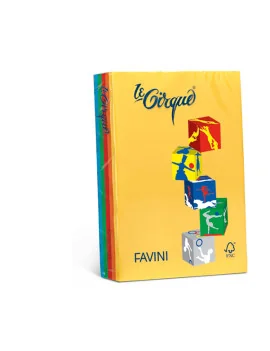Carta Colorata Le Cirque Favini - A4 - 80 g - A71X404 (Assortiti Forti Conf. 200)