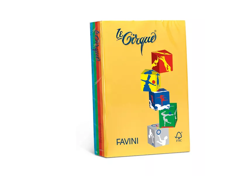 Carta Colorata Le Cirque Favini - A4 - 80 g - A71X404 (Assortiti Forti Conf. 200) Carta Colorata Le Cirque Favini - A4 - 80 g - A71X404 (Assortiti Forti Conf. 200)