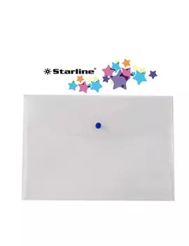 Busta con Bottone Starline - A4 - 030025NT (Trasparente Conf. 5)