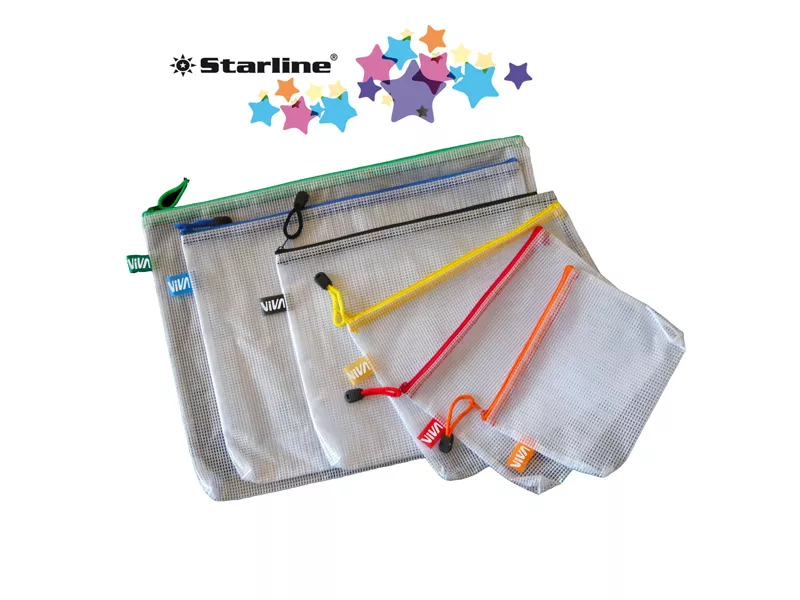 Busta in Rete con Cerniera Starline - A5 - 3301STL (Giallo Conf. 5)