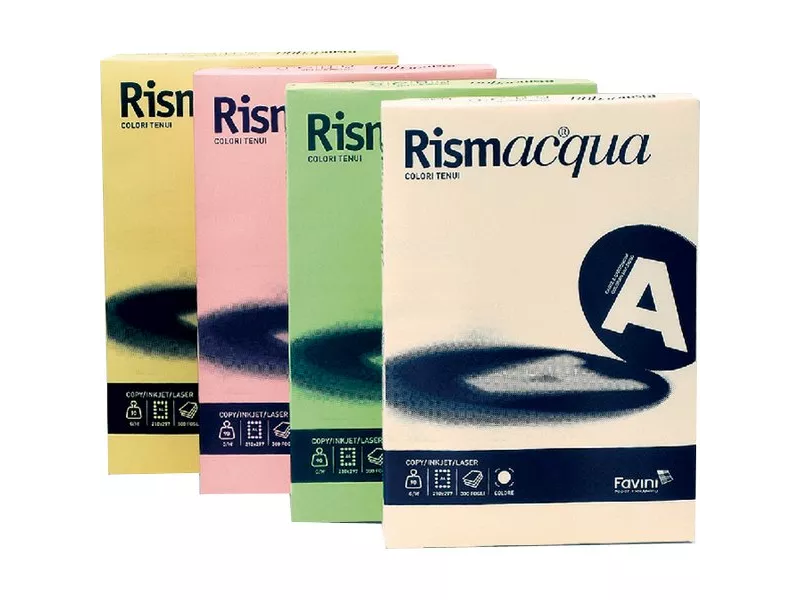 Carta Colorata Rismacqua Favini - A3 - 200 g - A67P113 (Verde Chiaro Tenue Conf. 125)