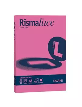 Carta Colorata Rismaluce Favini - A4 - 140 g - A65F204 (Ciclamino Forte Conf. 200)