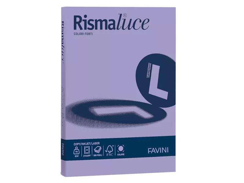 Carta Colorata Rismaluce Favini - A4 - 200 g - A67J104 (Viola Conf. 125) Carta Colorata Rismaluce Favini - A4 - 200 g - A67J104 (Viola Conf. 125)