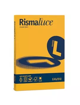 Carta Colorata Rismaluce Favini - A4 - 140 g - A65H204 (Giallo Oro Forte Conf. 200)